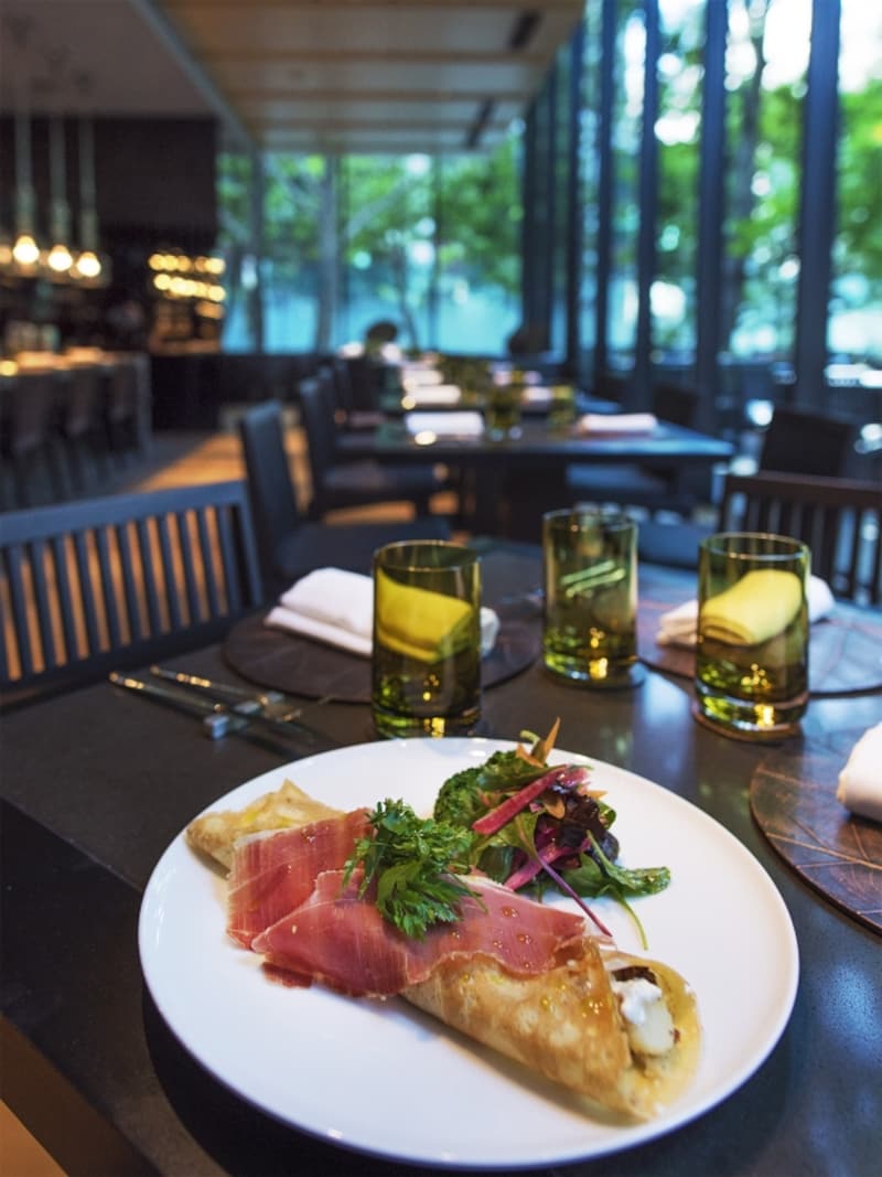 アラカルトメニューのクレープ