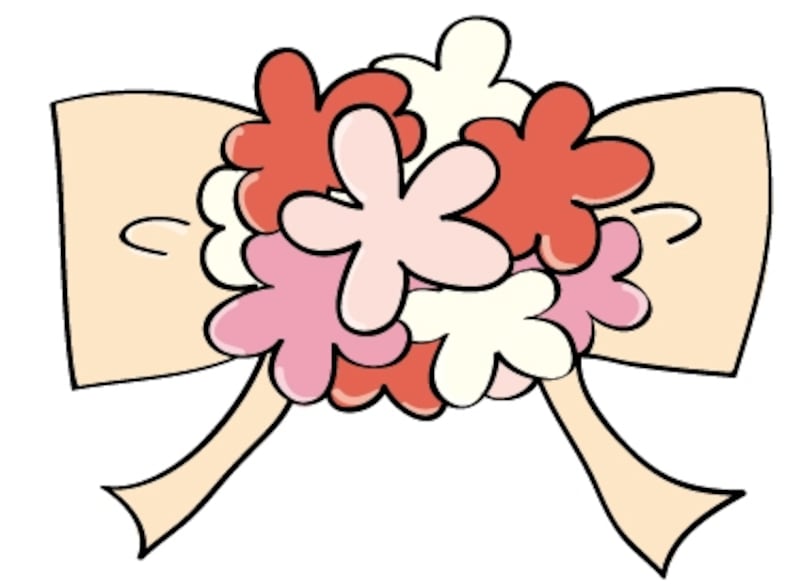 ブーケ 結婚式 イラスト カラー かわいい