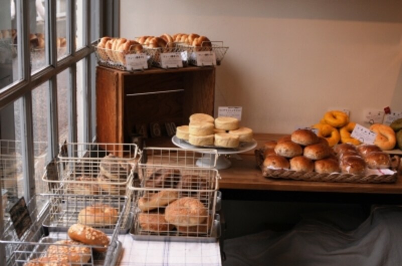 窓側がニューヨークベーグル