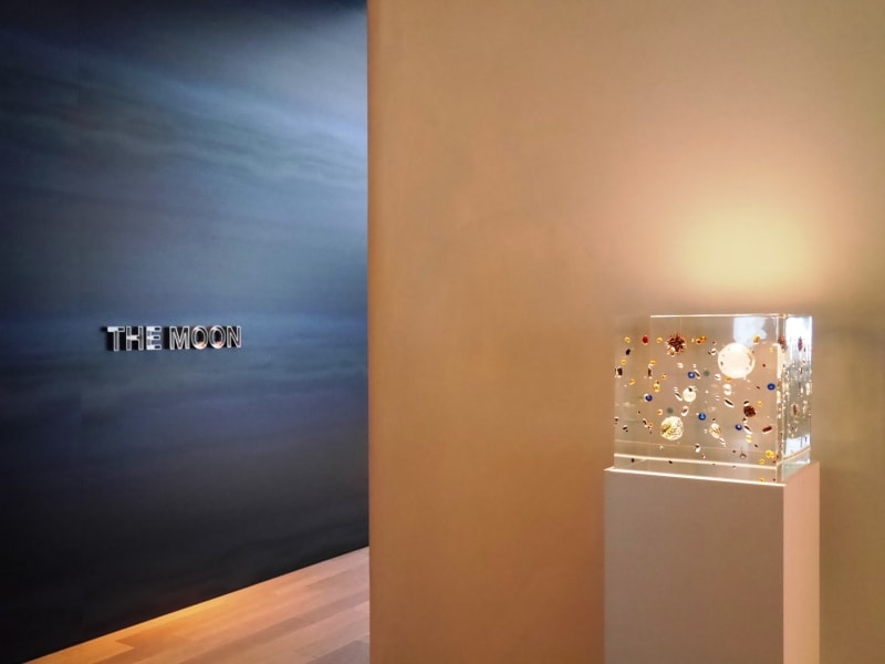 入口にある廣瀬智史「ビーンズ コスモス(ムーン)04」