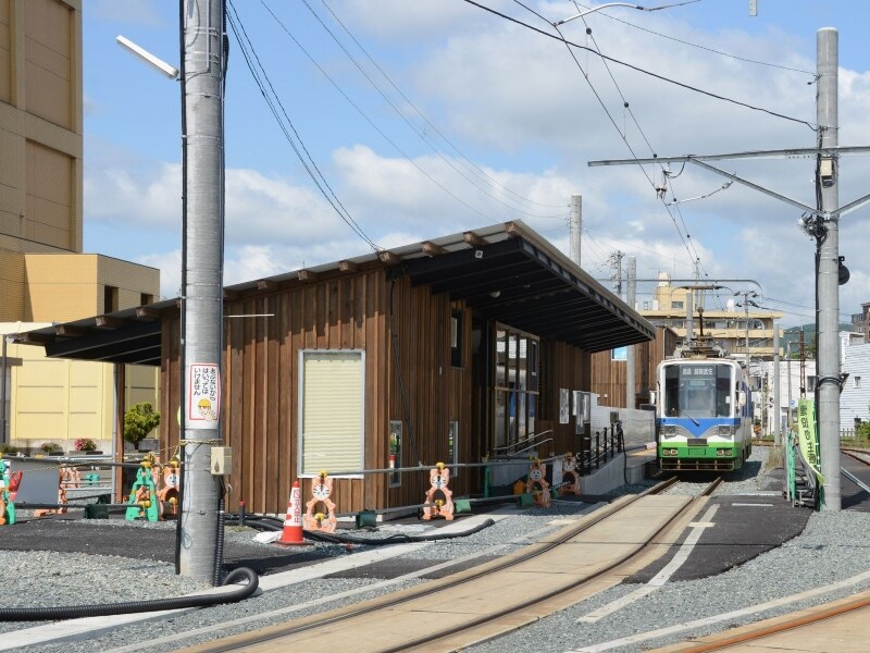 工事中の田原町駅
