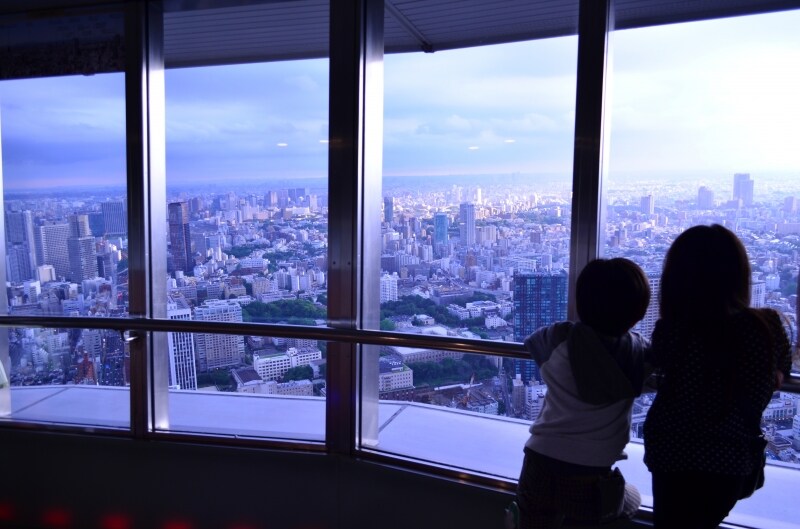 地上250メートルの景色