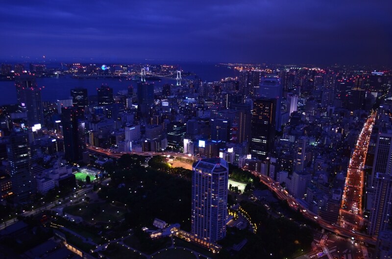 東京タワー特別展望台から見た夜景