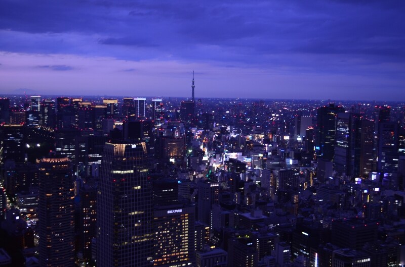 特別展望台からみた夜景