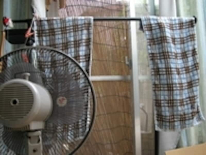 省エネに洗濯物を早く乾かすには扇風機が活躍