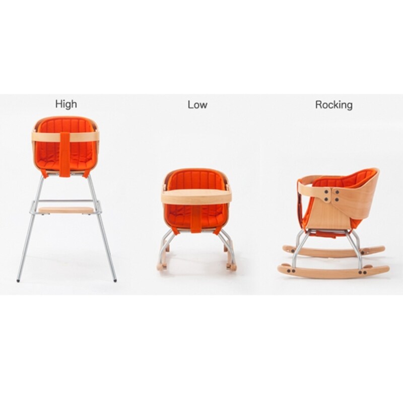 カトージ 「3in1cozy」。ハイチェア、ローチェア、ロッキングチェアに。undefined