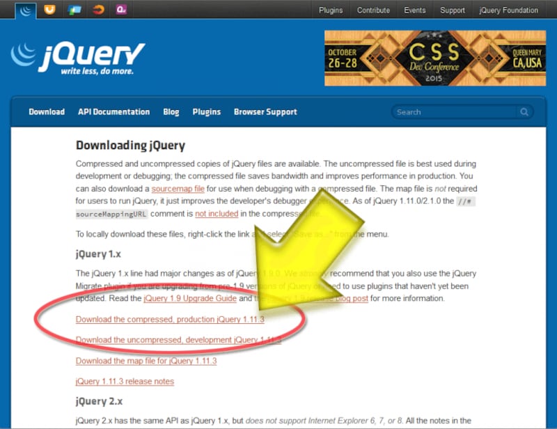 ダウンロードしたいスクリプトへのリンクを右クリックして、「リンク先をファイルに保存」等の機能でダウンロード