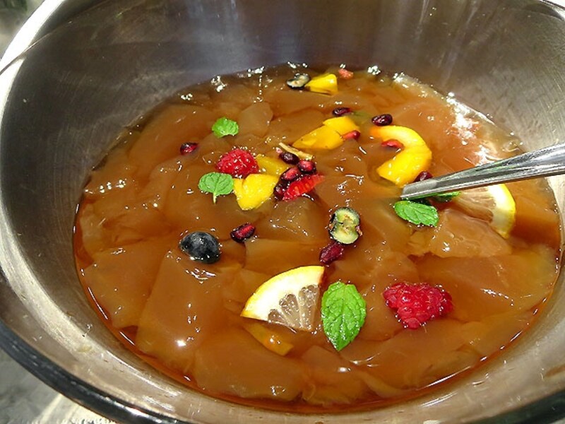 アールグレーの紅茶のジュレ