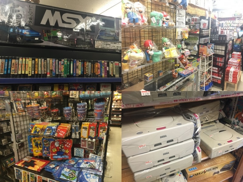 秋葉原の中でも屈指のランナップを誇るスーパーポテト秋葉原店。懐かしのゲームハード、ソフトが並んでいるので、眺めているだけでも楽しめちゃいます。