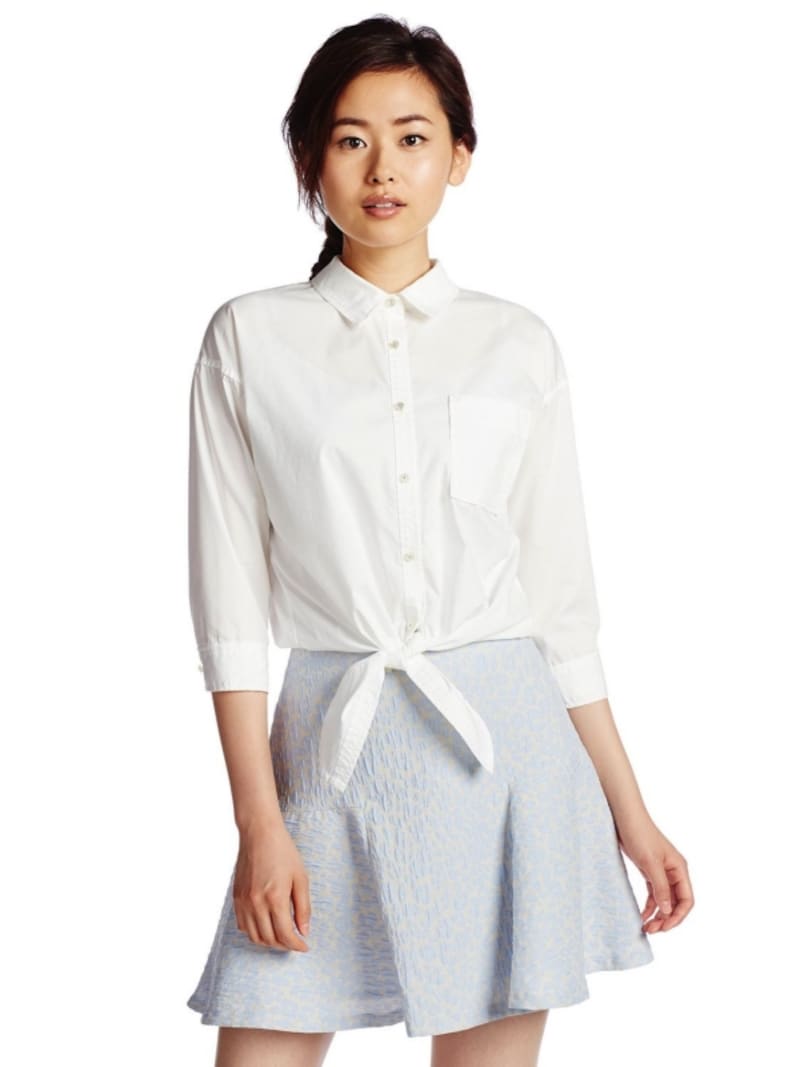 (トランテアン ソン ドゥ モード)31 Sons de mode 裾結びクロップトシャツ