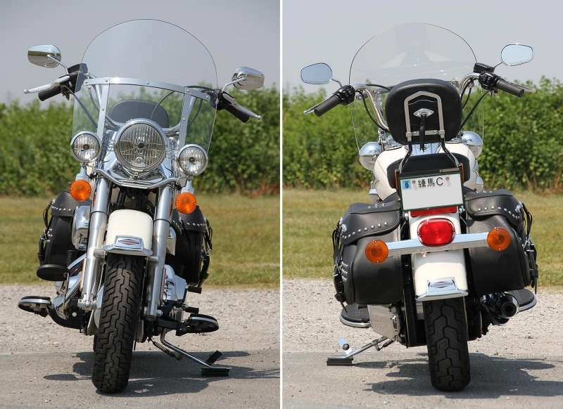 FLSTC ヘリテイジソフテイルクラシック フロントビュー / リアビュー