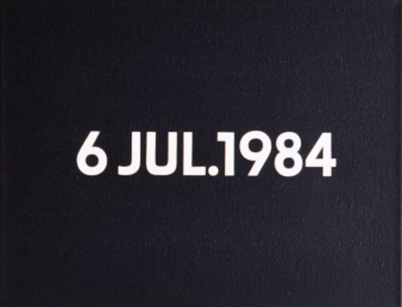 河原温undefined6 JUL. 1984
