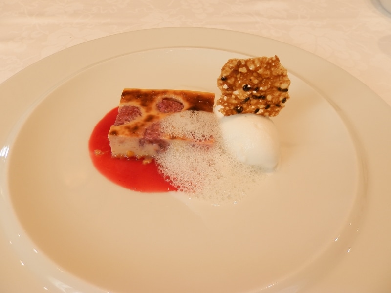 デザートのクラフティとソルベ