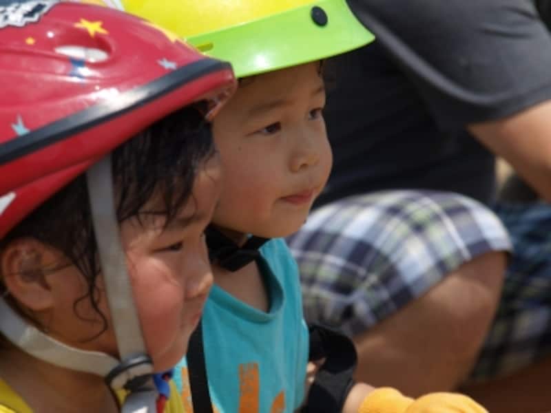 スタート前の緊張した面持ち