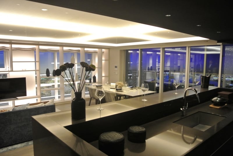 「BLUE HARBOR TOWERundefinedみなとみらい」のモデルルーム