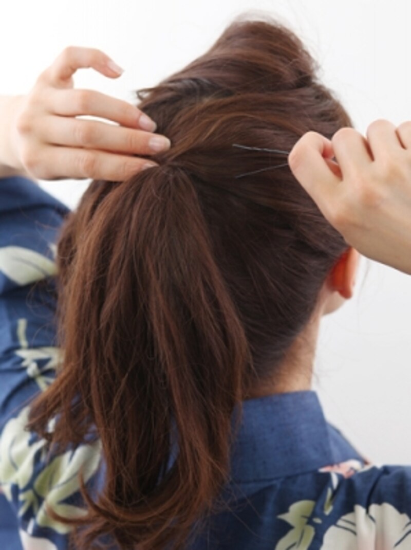 ロング浴衣 お団子で作る純和風ヘアアレンジ 浴衣ヘアアレンジ All About