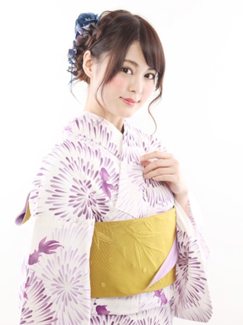 浴衣×帯の合わせ方