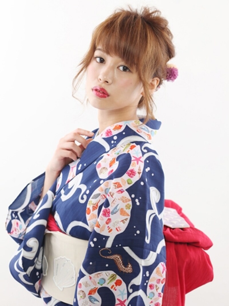 浴衣×帯の合わせ方