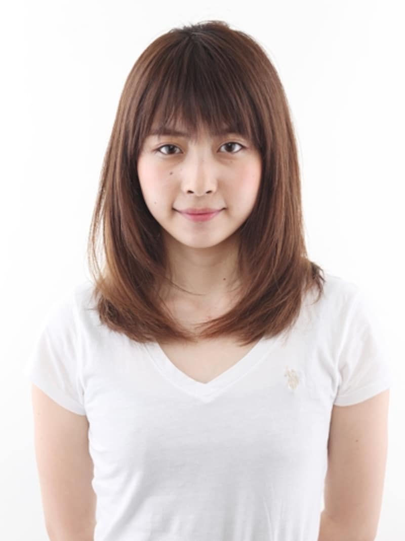 ランダムバング×控えめレイヤー