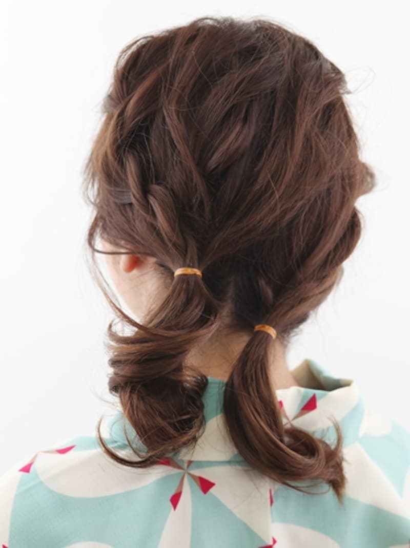 結び目の高さは違っていてOK