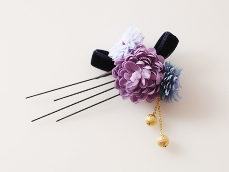 花モチーフの髪飾り