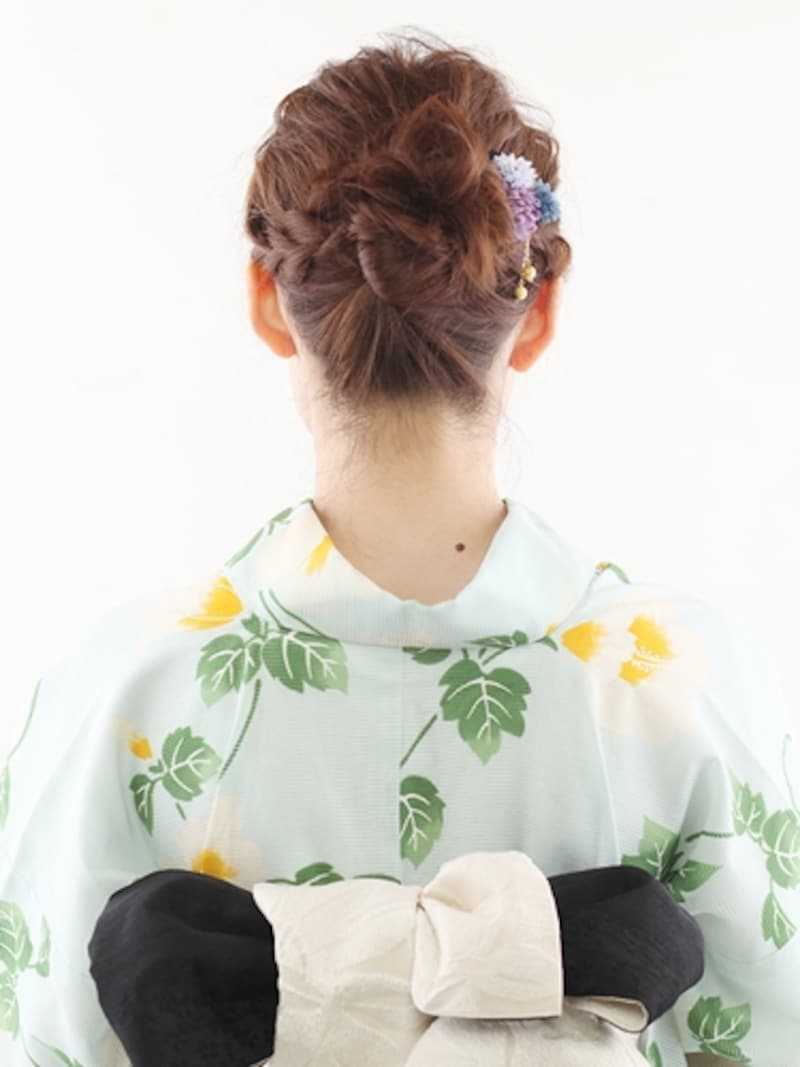 ボブの浴衣姿に!簡単アップヘア・まとめ髪アレンジ