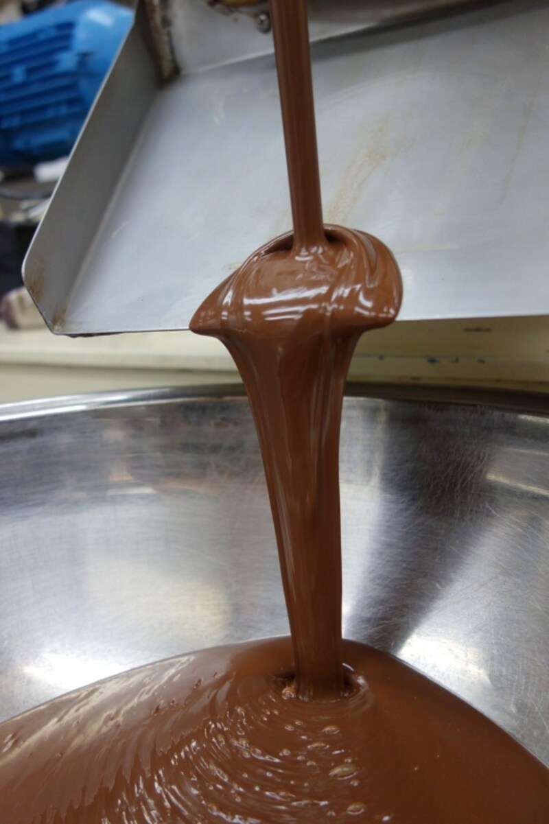 出来たばかりのチョコレート