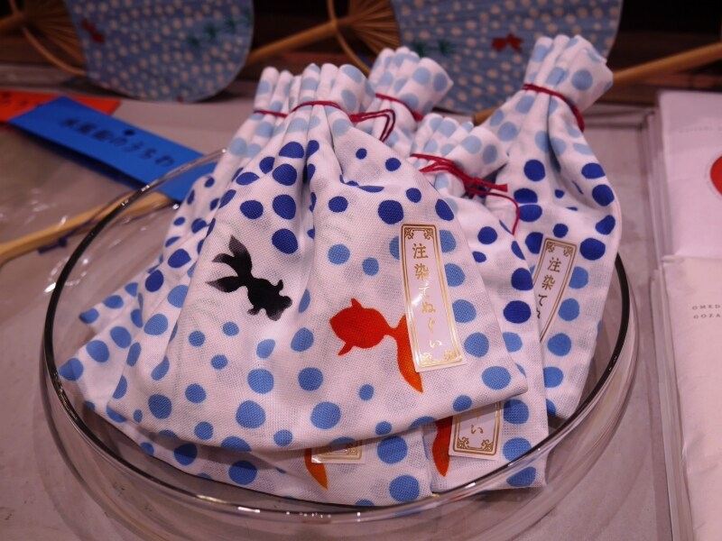 注染手拭い 金魚すくい