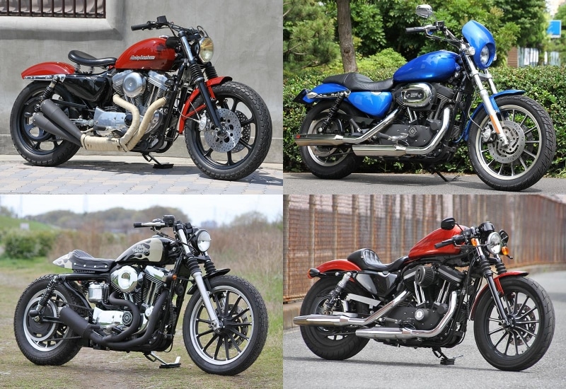 カフェレーサー、ボバー、チョッパー、スクランブラー、ツアラーと、あらゆるスタイルへのカスタムが可能なのがスポーツスターの良いところ