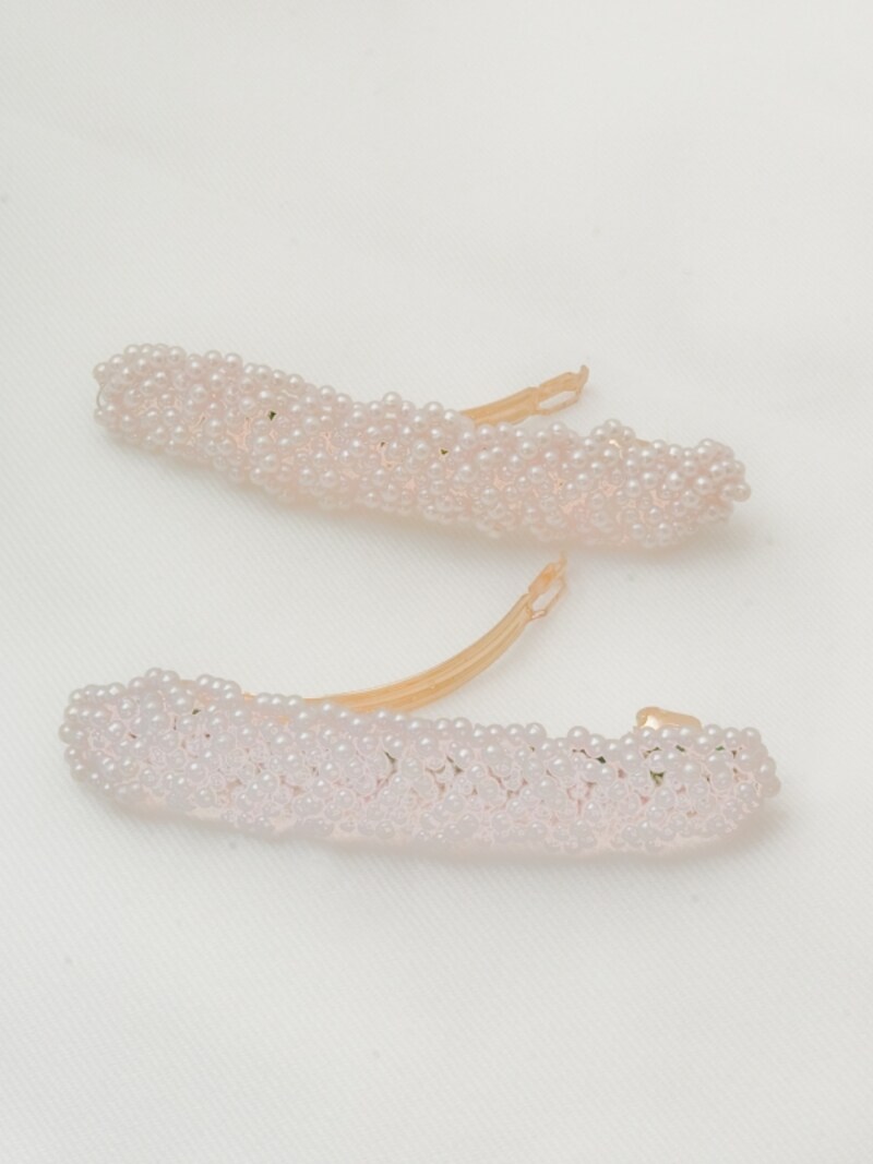 パールのバレッタ