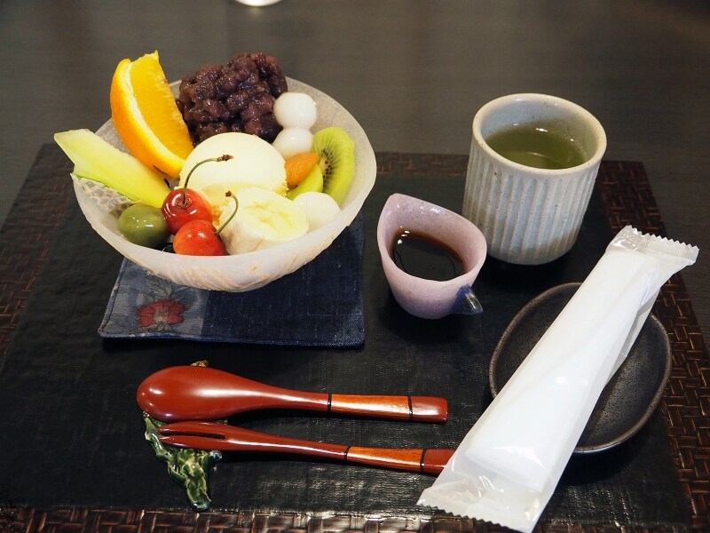 クリームあんみつ＠金花糖