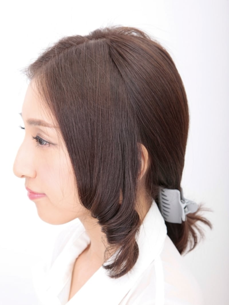 巻いて10分置いておけば、しっかりカールがつきます