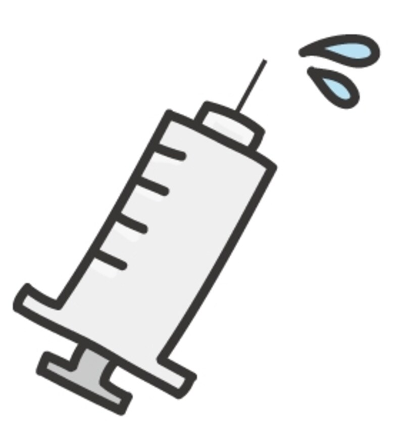 【カラー】注射のカットです。