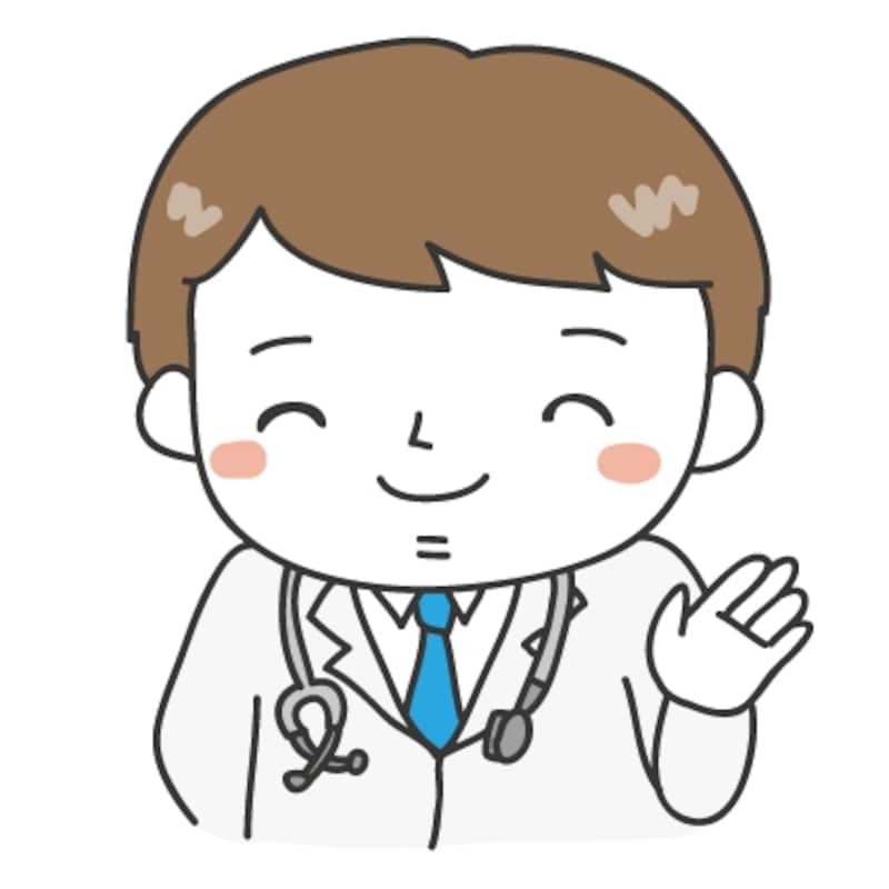 【カラー】案内をする医者です。
