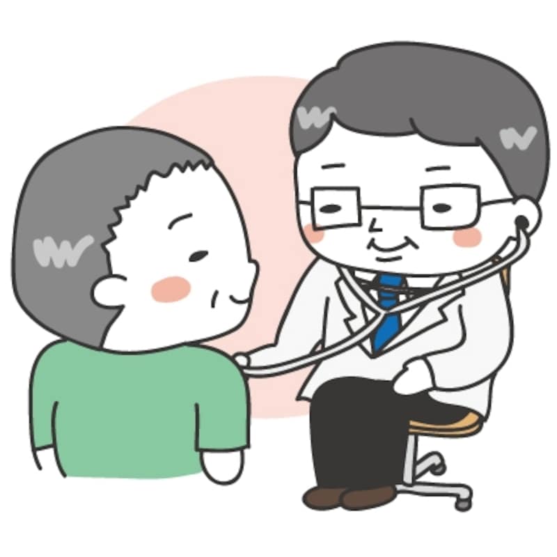 【カラー】診察のカットです。