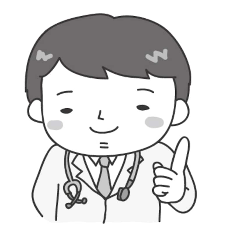 【モノクロ】アドバイスをする医者です。