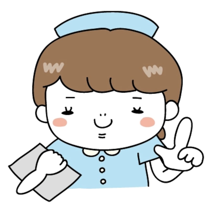 【カラー】アドバイスをするナースです。