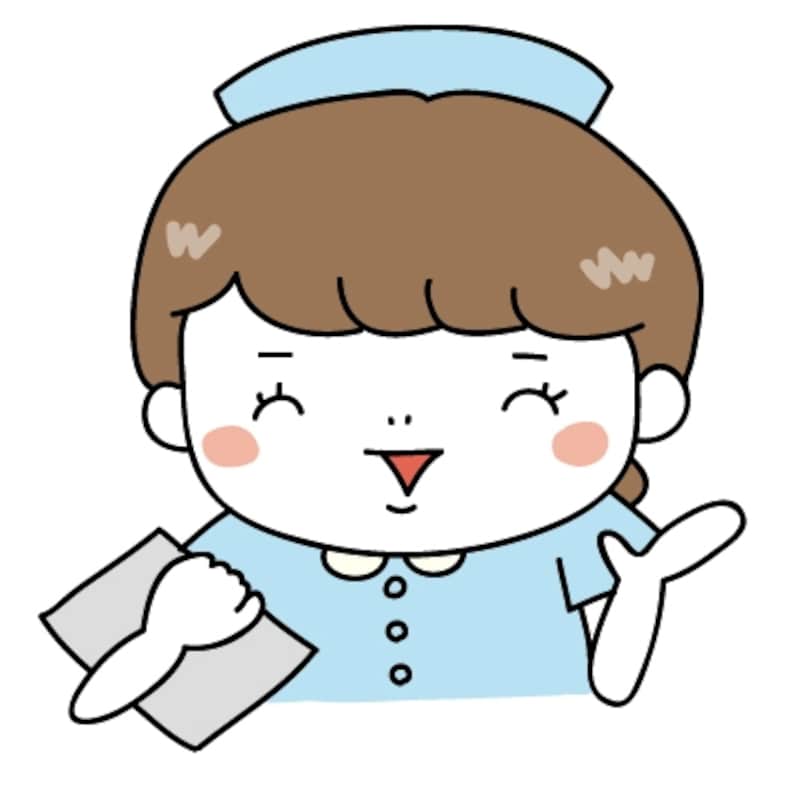 【カラー】案内をするナースです。