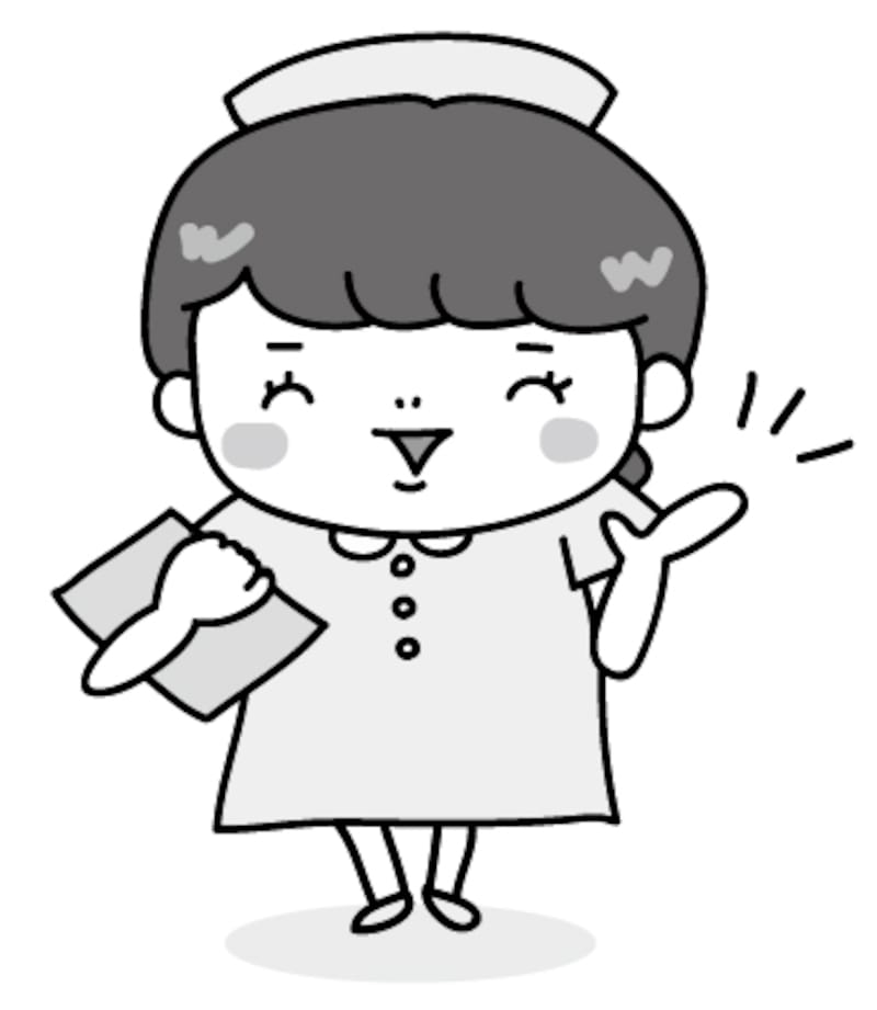 白黒 カラー 病院の可愛いイラストカット集 Web素材 All About