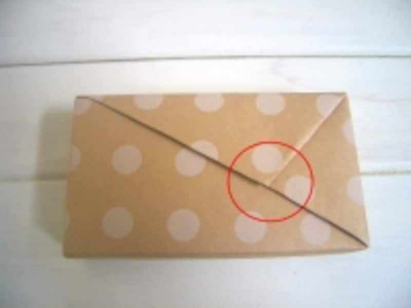 包装紙の包み方！ななめ包み/デパート包み：対角線で整えるときれい