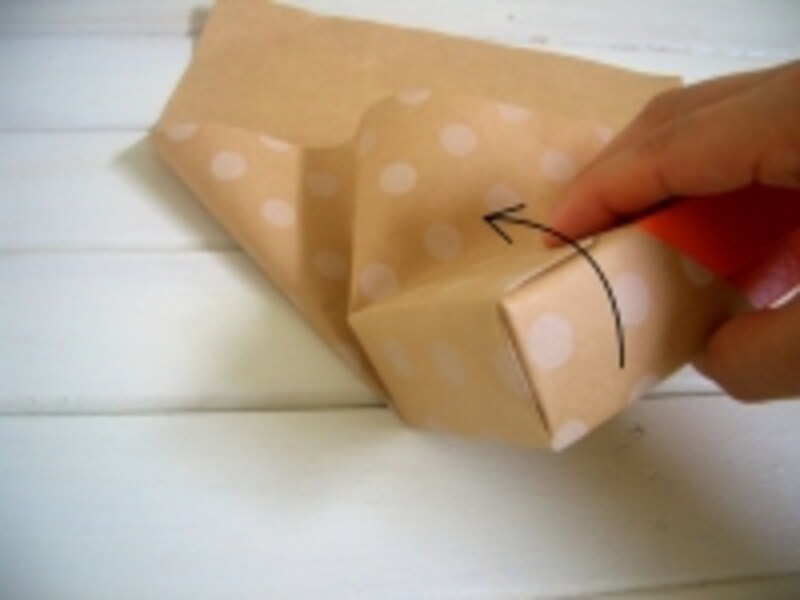 包装紙の包み方！ななめ包み/デパート包みの工程：回転させながら