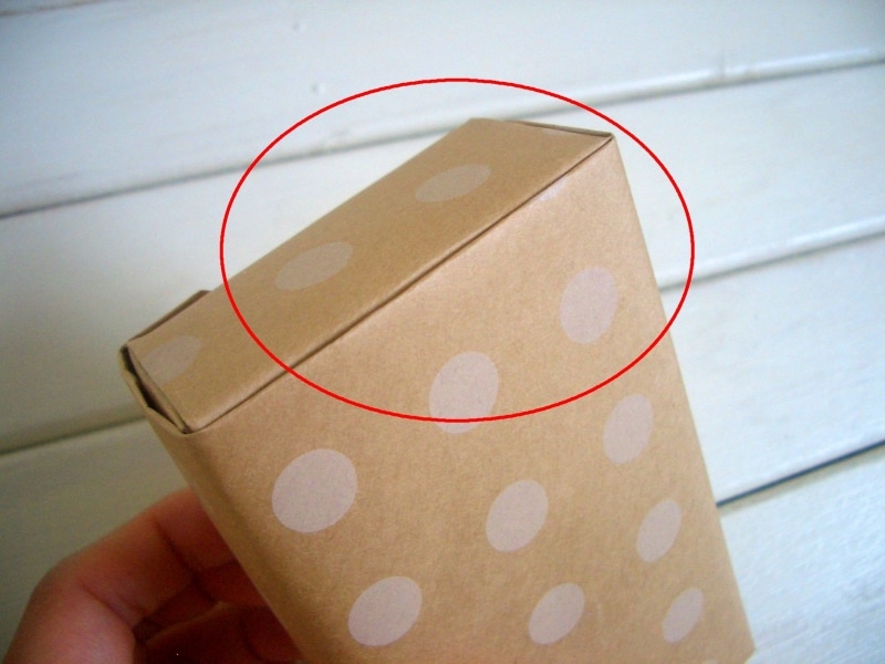 包装紙の包み方！ななめ包み/デパート包み：ポケットが上に来るのは祝儀用