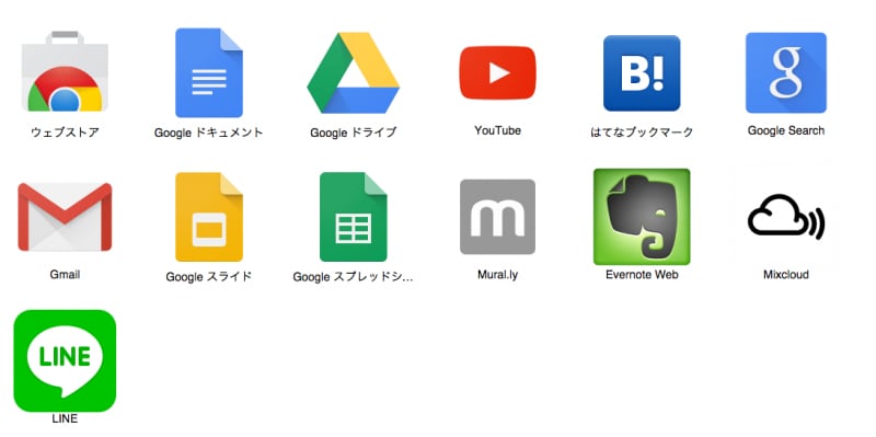 LINEがアプリに追加されます。