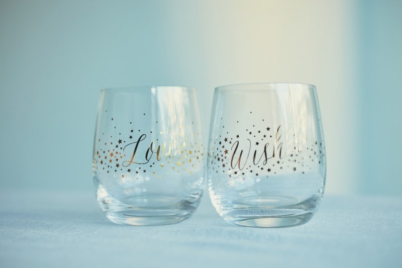 定番のグラスは必ずペアで
