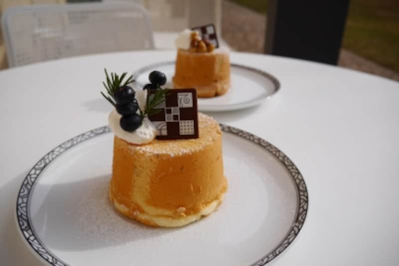 カフェで食べることができるシフォンケーキ