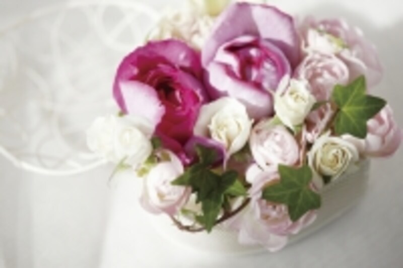 紫いろとピンクの花束