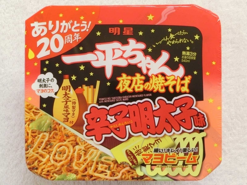 明星食品一平ちゃん夜店の焼そば辛子明太子味