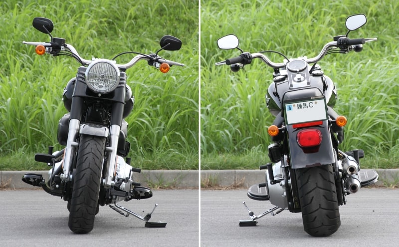 FLSTFB ファットボーイロー フロントビュー / リアビュー