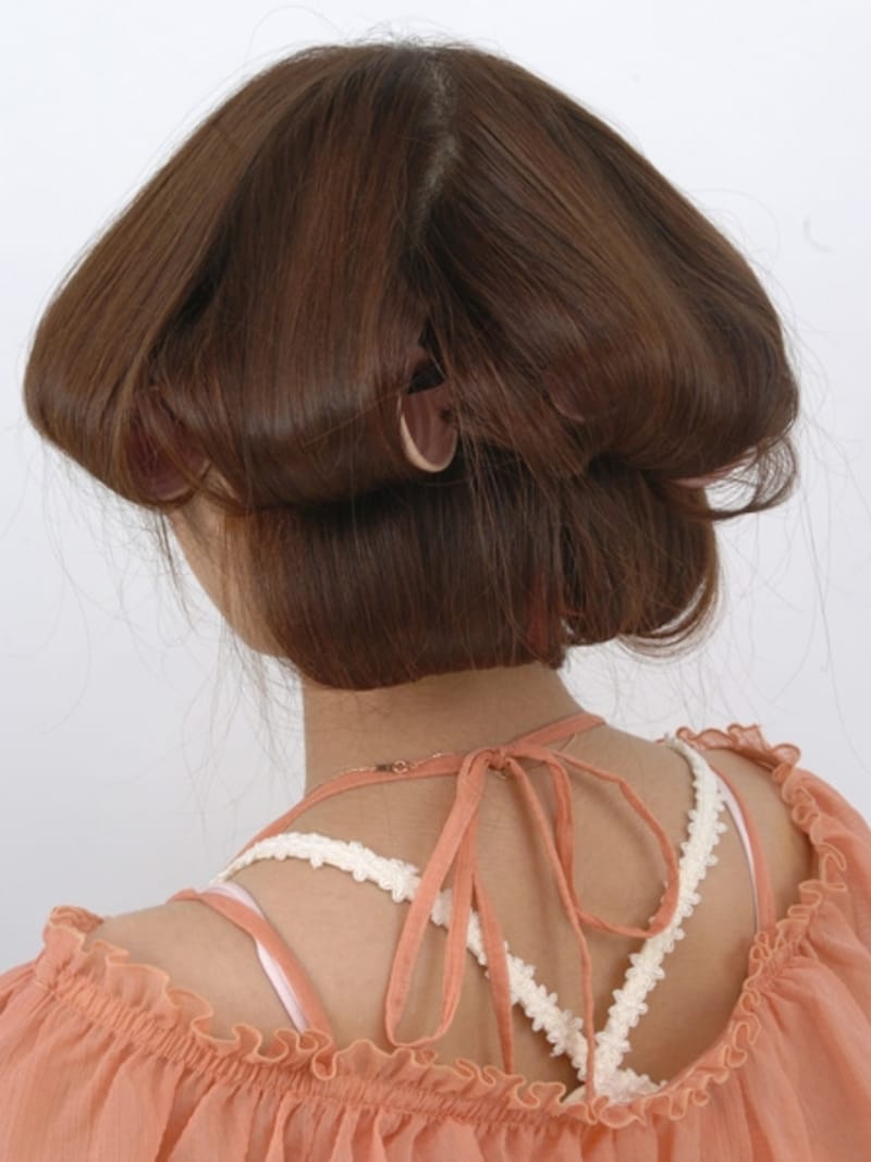 カーラーで巻く