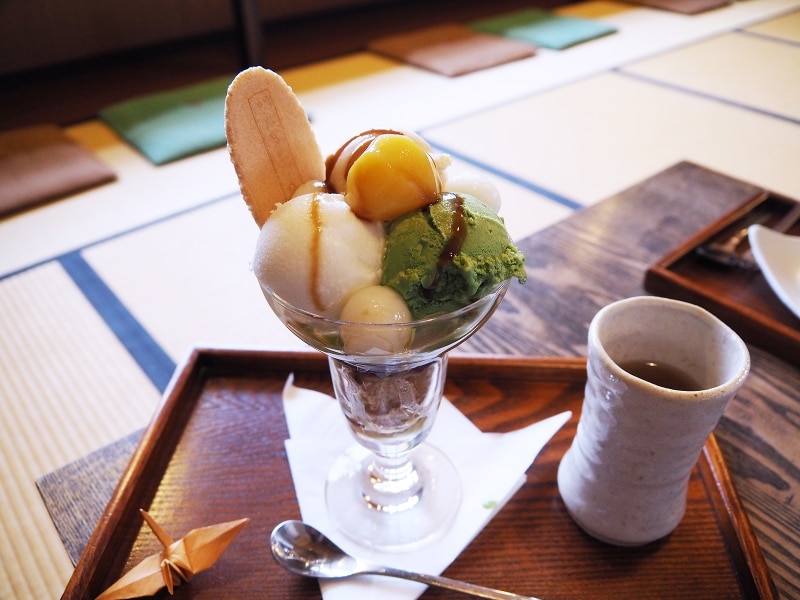 茶ゆアイスパフェ@茶ゆ